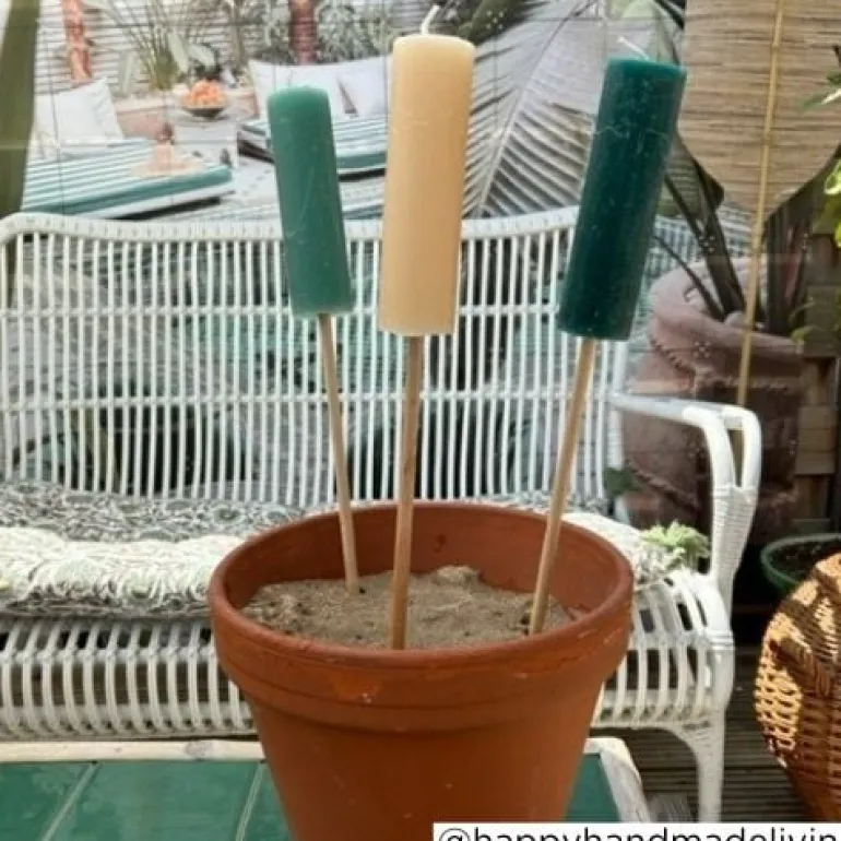 Kaars tuinfakkel - diverse varianten - 46 cm