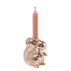 Kandelaar eekhoorn - rosé goud - 12.5 cm