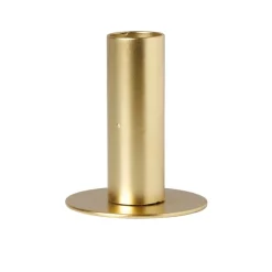 Kandelaar middel - goud - ø6x7 cm