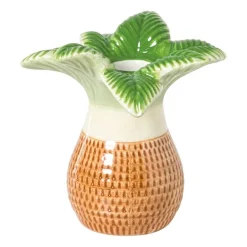 Kandelaar palmboom - multikleur - 10x9.5x11 cm