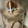 Kandelaar rib glas - helder - 4x4x4 cm