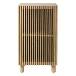 Kast Japandi met deur - bruin - 80x45x33 cm