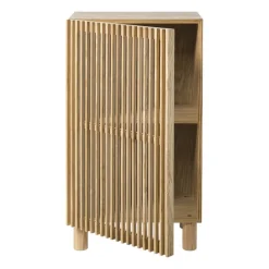 Kast Japandi met deur - bruin - 80x45x33 cm