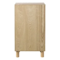 Kast Japandi met deur - bruin - 80x45x33 cm