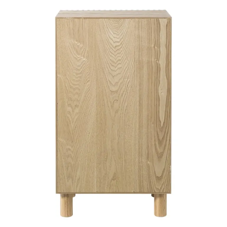 Kast Japandi met deur - bruin - 80x45x33 cm