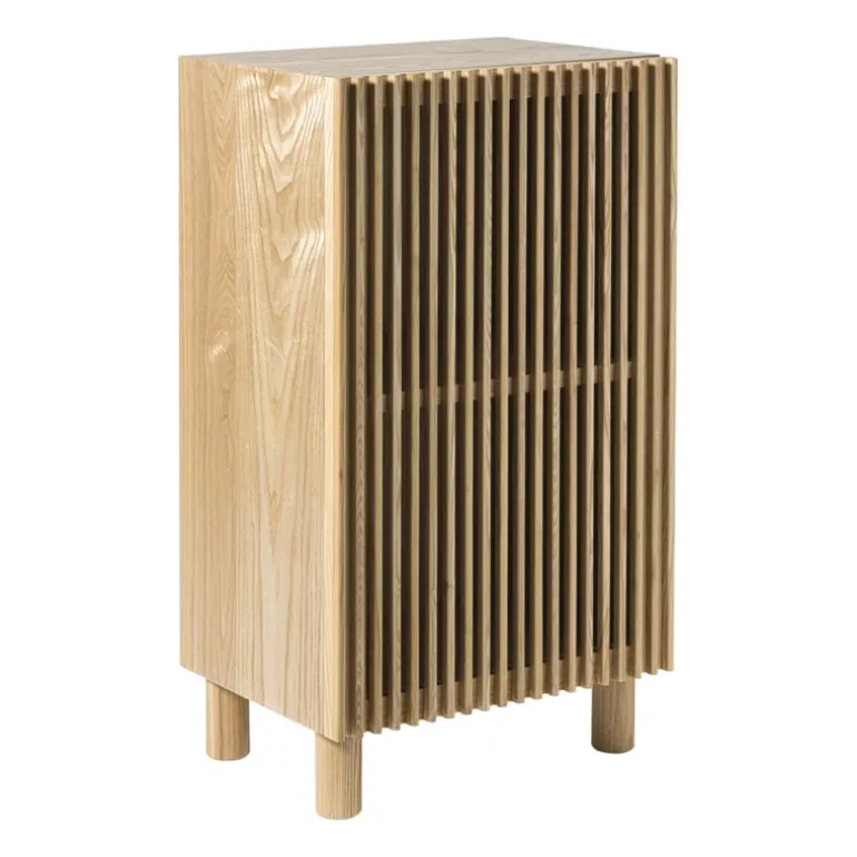 Kast Japandi met deur - bruin - 80x45x33 cm