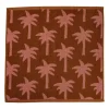 Keukendoek palmboom - roze/bruin - 50x50 cm