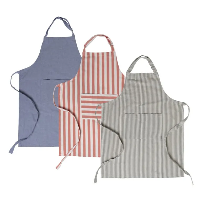 Keukenschort denim - blauw - 65x85 cm