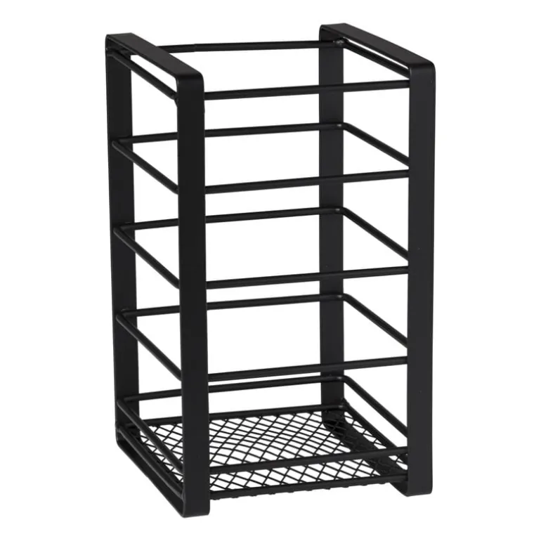 Keukentoolhouder - zwart - 10x10x16.5cm