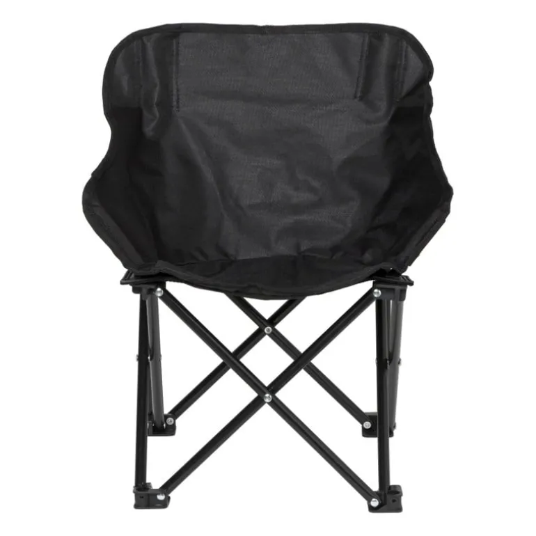Kids campingstoel compact - zwart - 50x50x40 cm