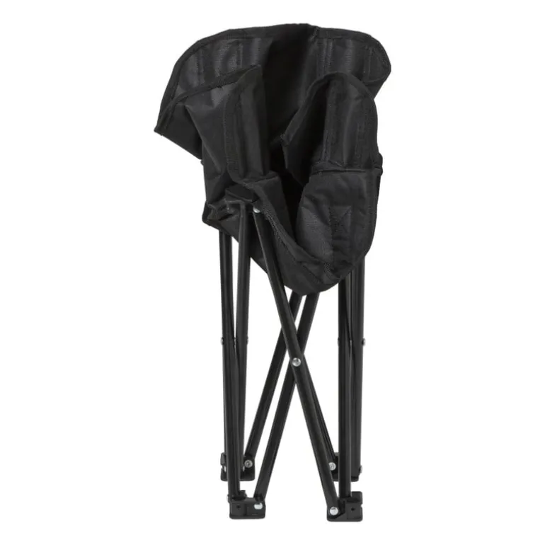 Kids campingstoel compact - zwart - 50x50x40 cm