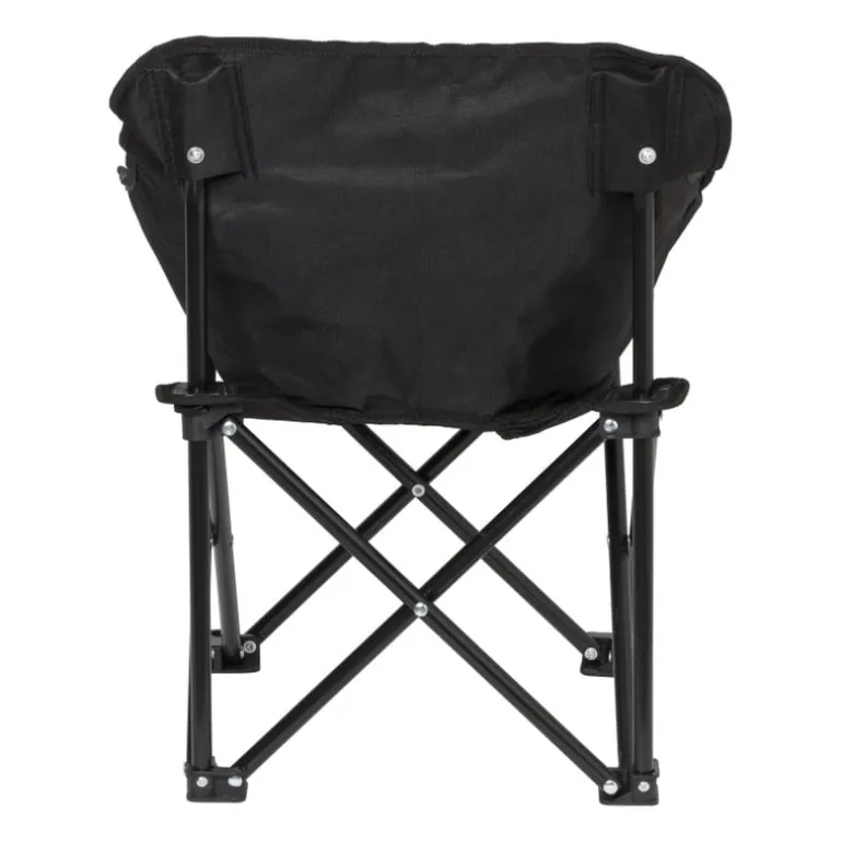 Kids campingstoel compact - zwart - 50x50x40 cm