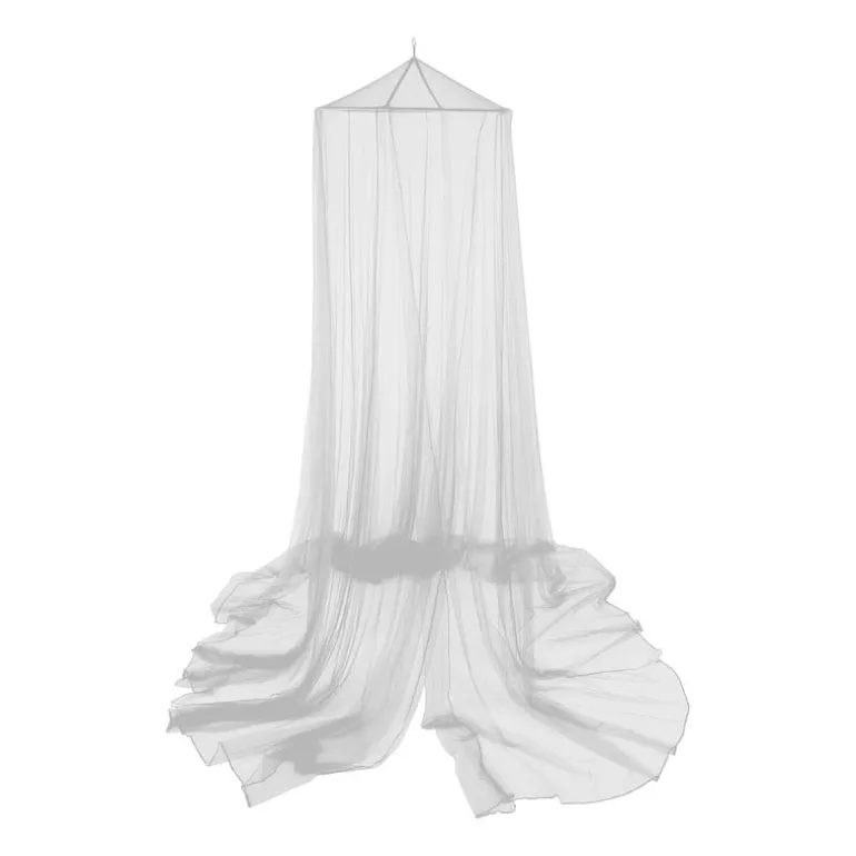 Klamboe met ring - 2-persoons - wit - ⌀60x230x1000 cm