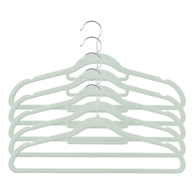 Kledinghanger vilt - groen - set van 5