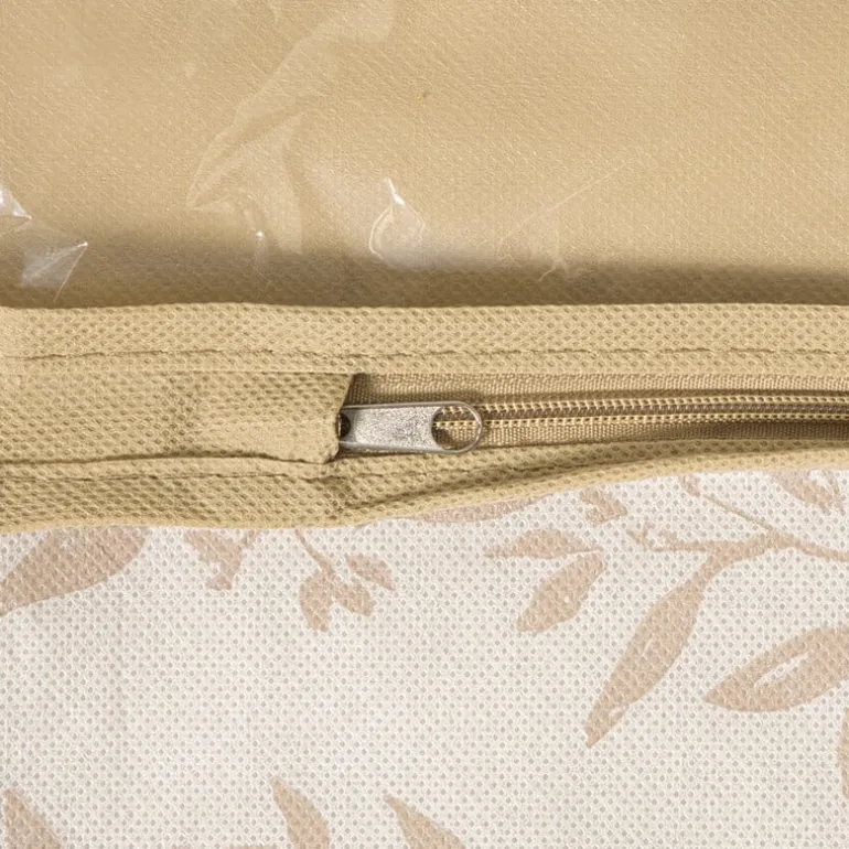 Kledinghoes leafs - bruin/beige - 90x60x15 cm