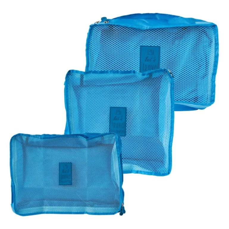 Koffer organizers - blauw - set van 3