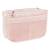 Koffer/tas organizer - roze - 26x9x17 cm