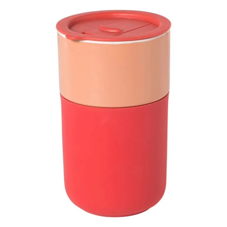 Koffiebeker to go - oranje - 360 ml