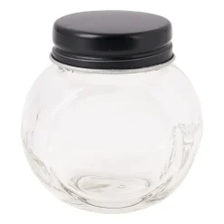 Kruidenpot mini - zwart - glas