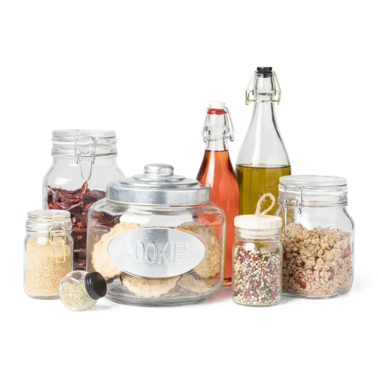 Kruidenpot mini - zwart - glas
