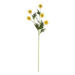 Kunstbloem chrysant - geel - 72 cm