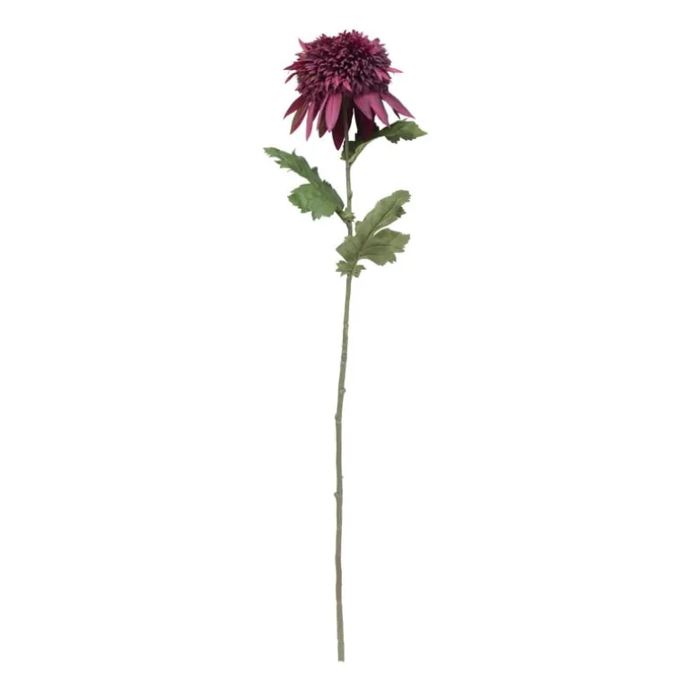 Kunstbloem chrysant groot - paars - 73 cm