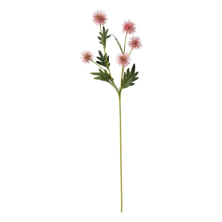 Kunstbloem chrysant - peach - 72 cm