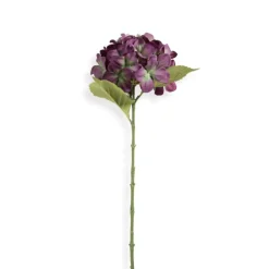 Kunstbloem hortensia - paars - 63 cm