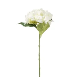 Kunstbloem hortensia - wit - 63 cm