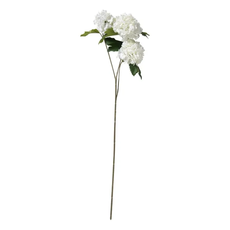 Kunstbloem viburnum - wit - 69 cm