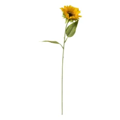 Kunstbloem zonnebloem - geel - 63 cm