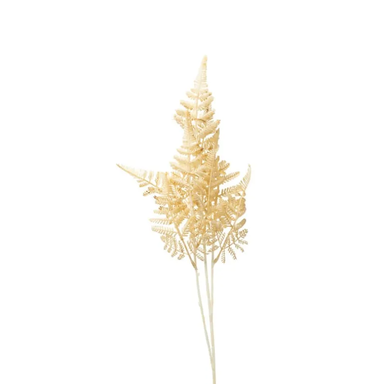 Kunsttak waaier - beige - 74 cm