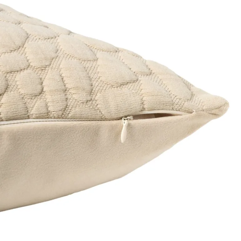Kussen animal structuur - beige - 45x45 cm