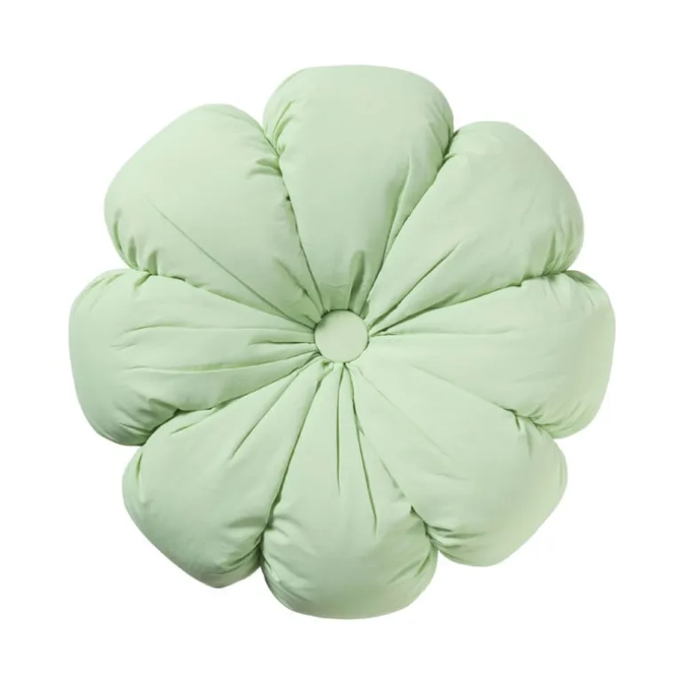 Kussen bloem - groen - ø42 cm