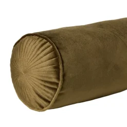 Kussen bolster - groen - ø17x45 cm