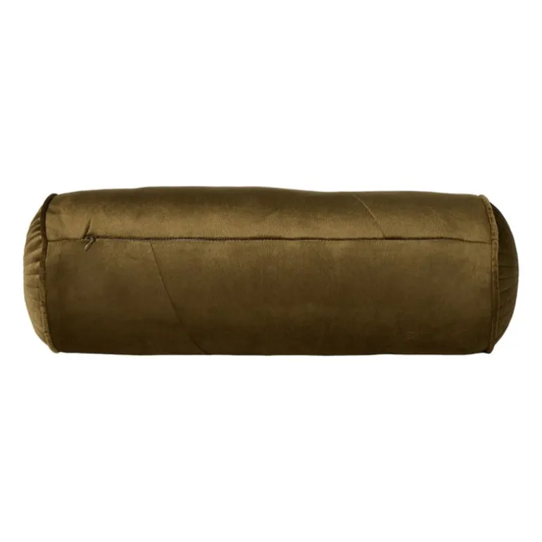 Kussen bolster - groen - ø17x45 cm