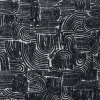 Kussen chenille jacquard - blauw - 45x45 cm