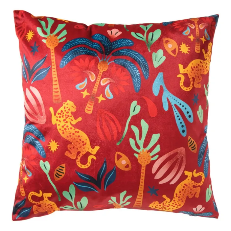 Kussen flame market - multikleur - 45x45 cm