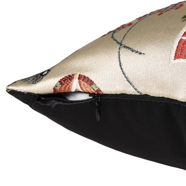 Kussen jacquard - beige - 45x45 cm