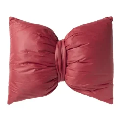 Kussen strik - rood - 40x35 cm