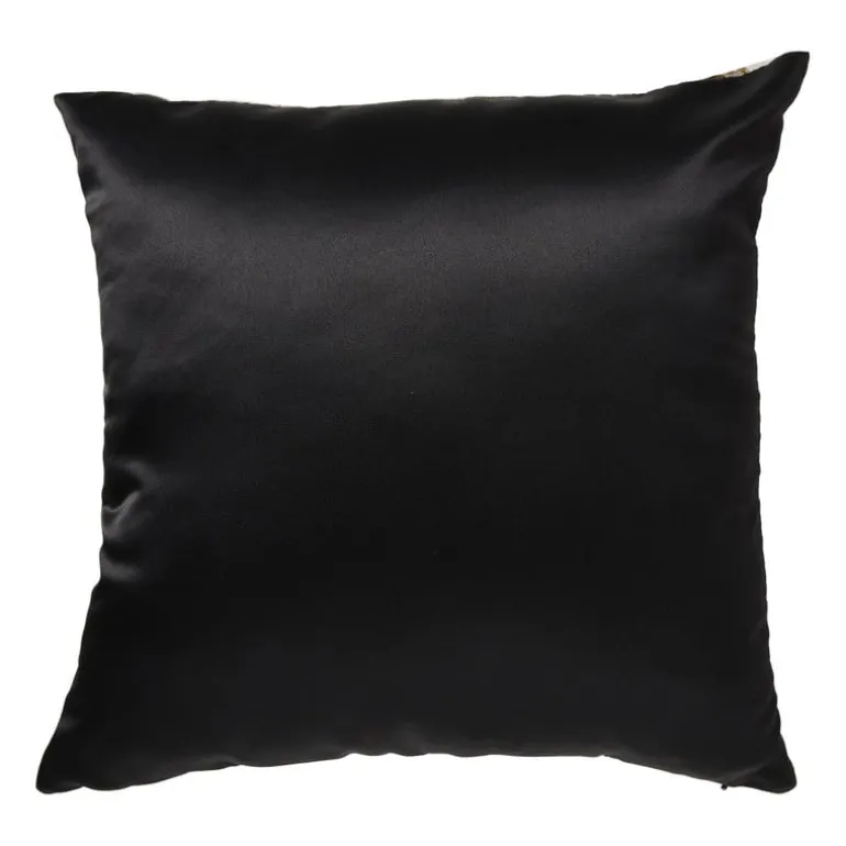 Kussen tijger metallic - zilverkleurig - 45x45 cm