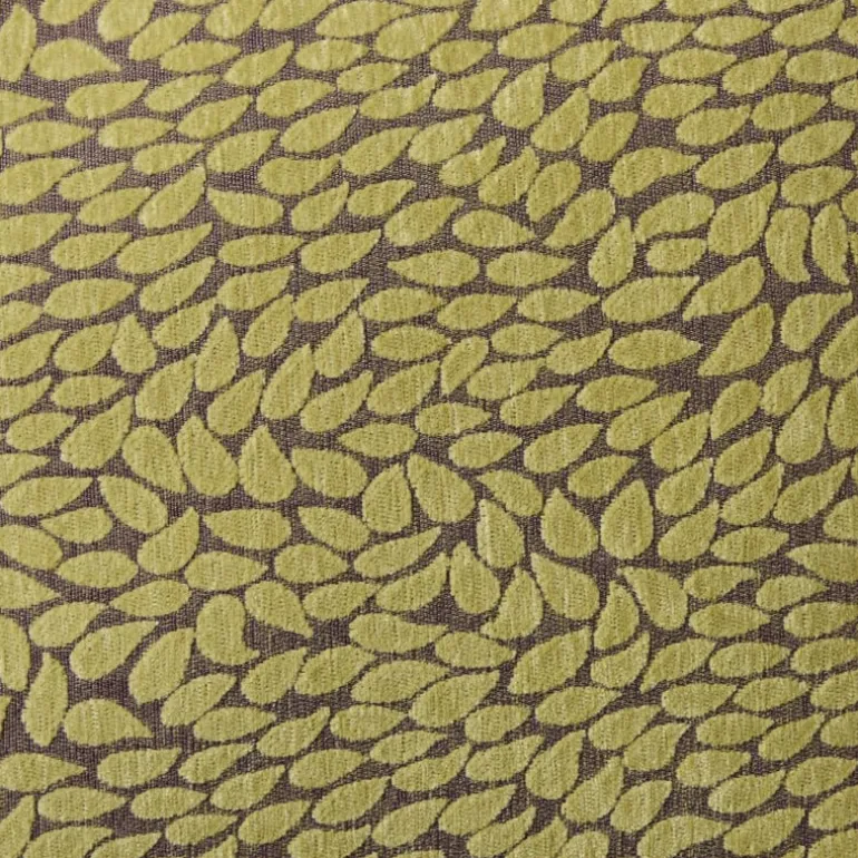 Kussen velvet bladeren - geel - 45x45 cm