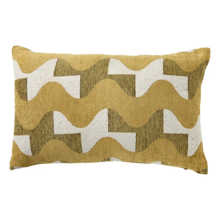 Kussen wave - multikleur - 30x50 cm