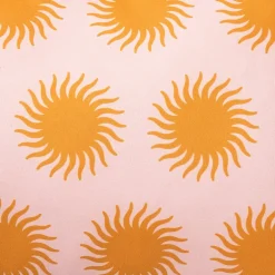 Kussen zonnetjes - roze/oranje - 30x50 cm