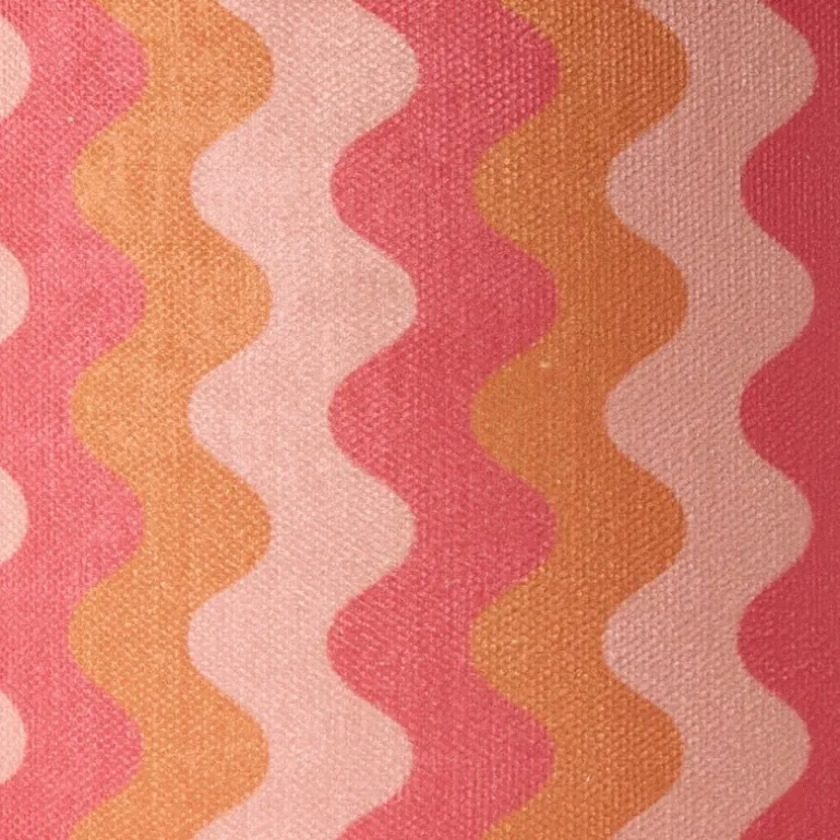 Lampenkap retro - roze - ø24.5x17 cm