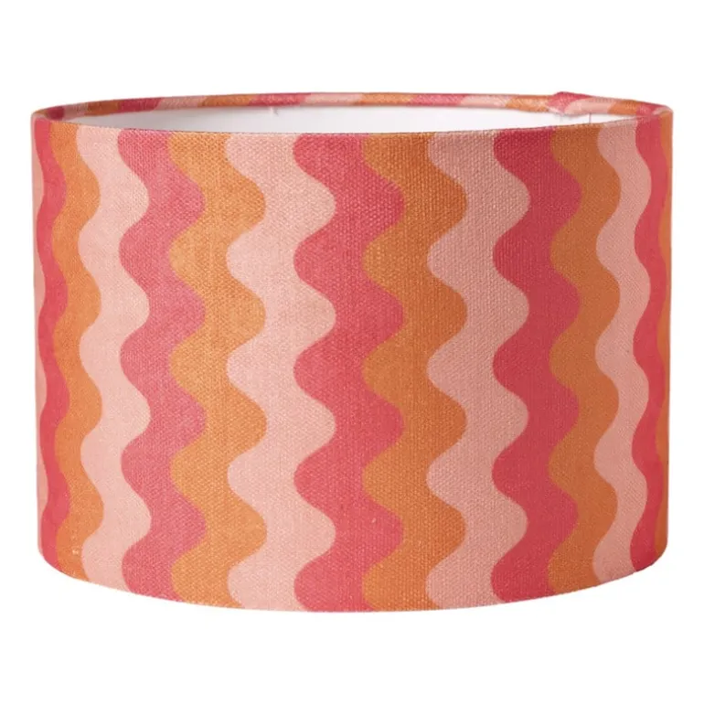 Lampenkap retro - roze - ø24.5x17 cm