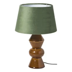 Lampenkap taps klein - groen - ø23x14 cm