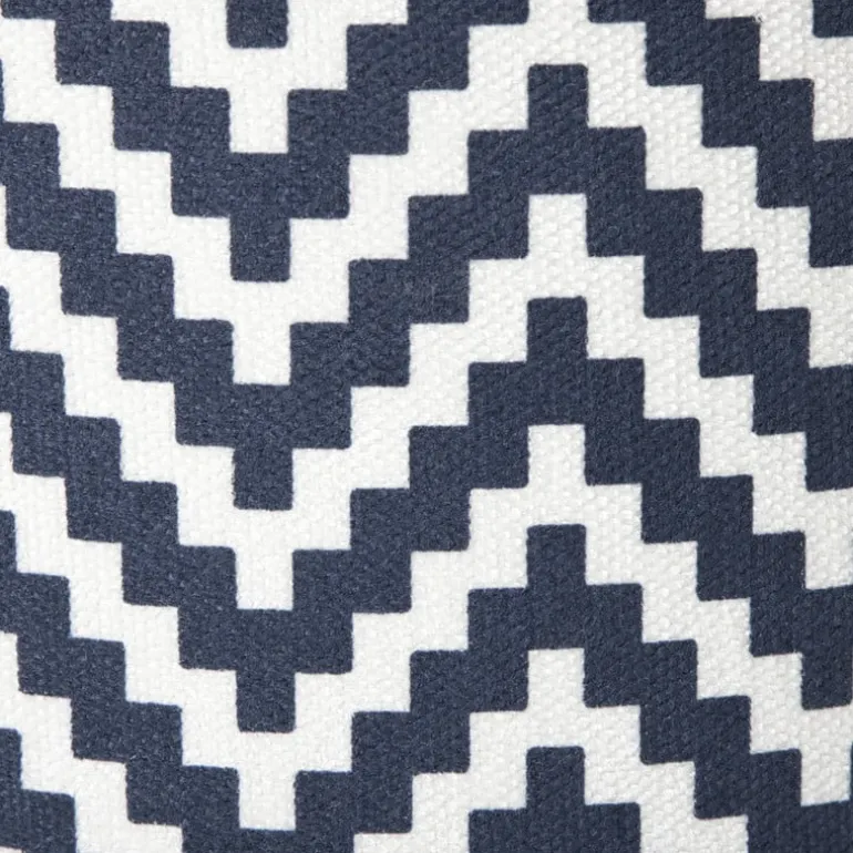 Lampenkap zigzag groot - zwart/wit - ø24.5x17.5 cm