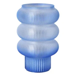 Lampje swirl Ilona - blauw - ø13.5x21 cm