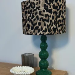 Lampvoet bollen - groen - ø8.5x30 cm